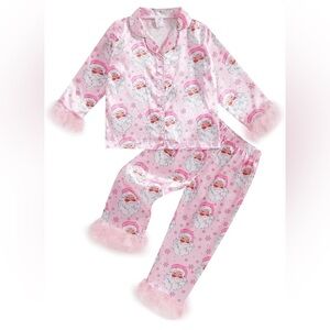 Pink Santa Kids Pajamas